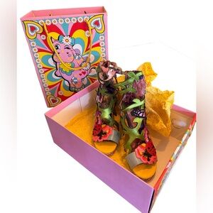 Irregular Choice “Beastly Blooms” Floral Butterfly Heels Size EU 38